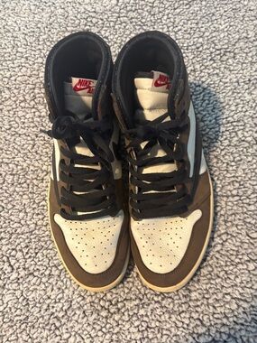Air Jordan Travis Scott Edition Jordan 1 High Cactus Jack Rare Mens Sz 12!